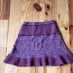 Prana purple wool skirt